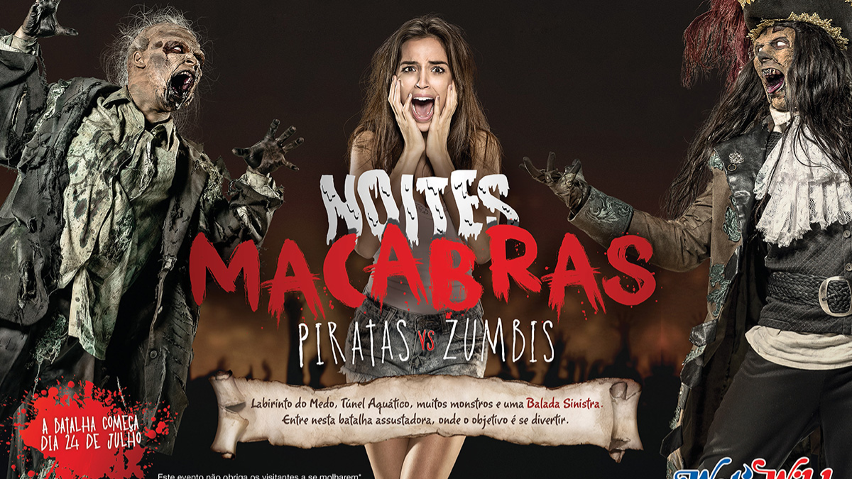 Wet'n Wild Noites Macabras: "Um mundo pós-apocalíptico de emoção e terror." Créditos: Divulgação