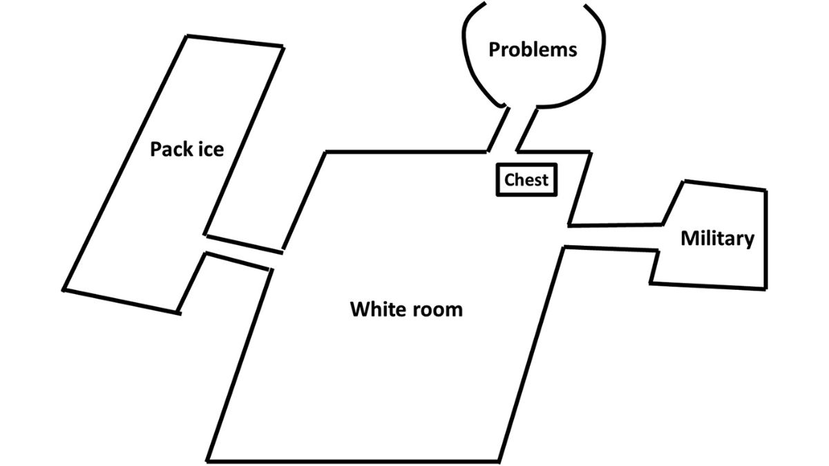 Para explicar como TL organiza suas memórias, os pesquisadores criaram este esquema: uma sala branca, metáfora usada por ela para representar o espaço mental onde guarda lembranças/ Reprodução Taylor&Francis; Online