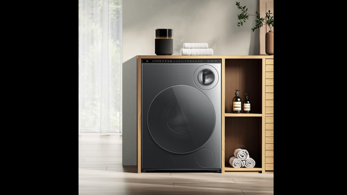 Mijia Dual-Zone Washing Machine aposta em design compacto e moderno para caber em qualquer casa/ Divulgação