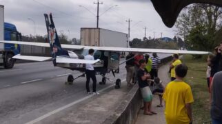 O pouso ousado foi realizado em segurança e sem vítimas