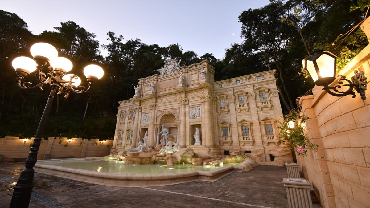 A Fontana di Trevi busca reproduzir, em dimensões reduzidas, um dos monumentos mais visitados do mundo (PMSN/Divulgação)