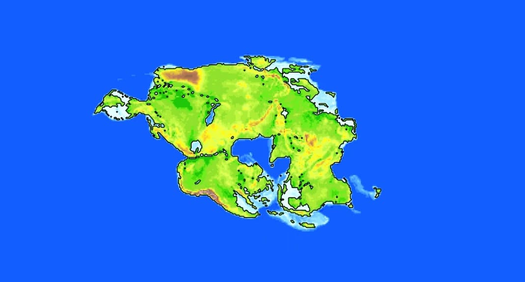 A Pangeia Última está prevista para se formar na Terra daqui a aproximadamente 250 milhões de anos