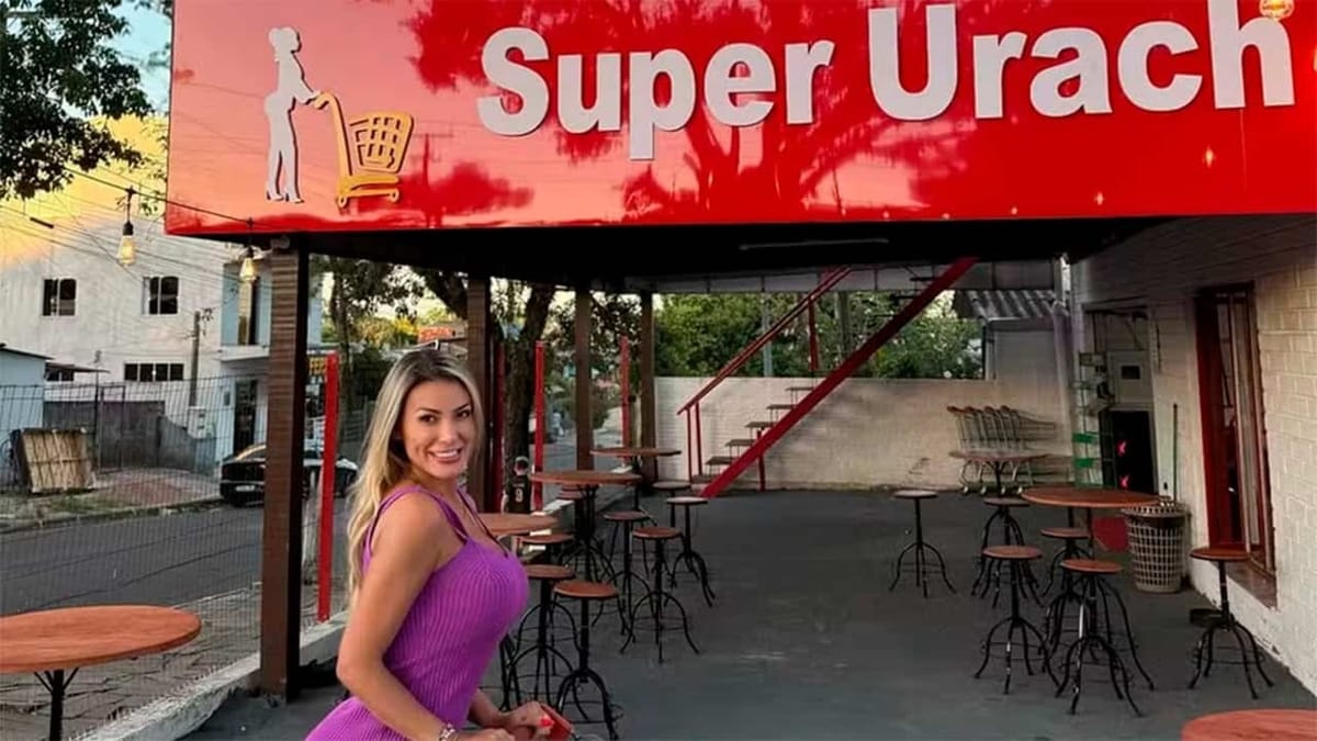 Andressa Urach anuncia o fechamento de seu mercado no Rio Grande do Sul