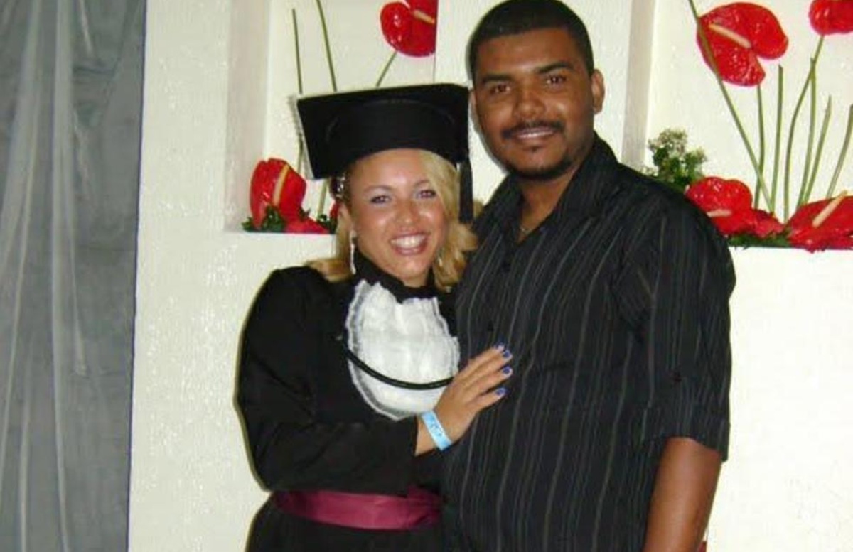 Marido Deive sempre esteve presente em momentos importantes de Cristiane (Reprodução/Arquivo Pessoal)