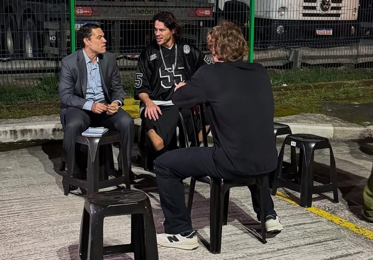 Ator José Loreto no set do filme 'Se Não Eu Quem Vai Fazer Você Feliz" (Foto: Reprodução/Instagram)