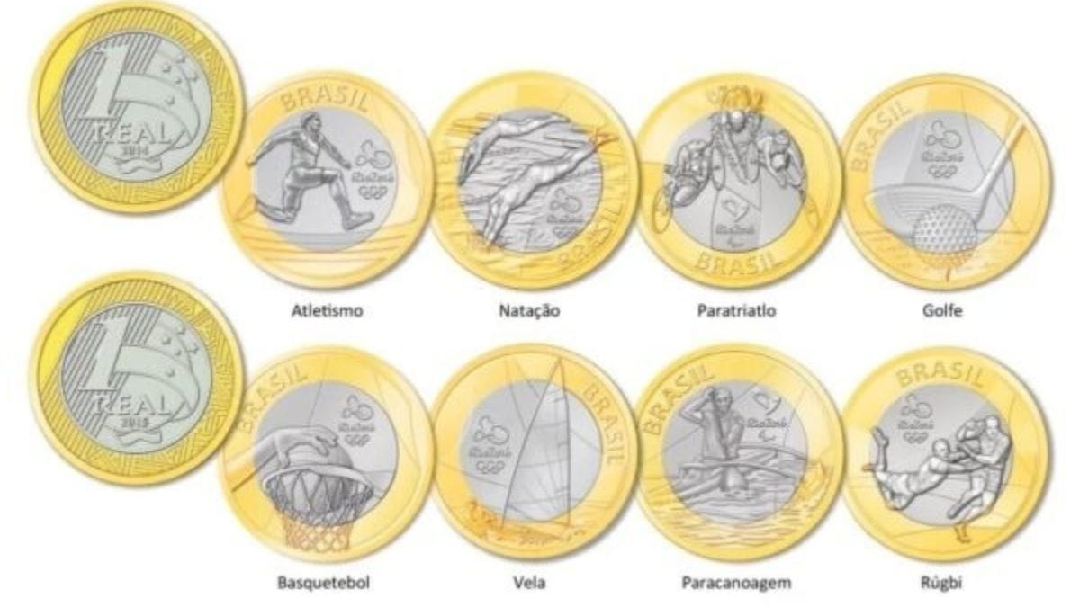 A moeda do voleibol é uma das mais valorizadas no mercado, custando entre R$ 30 a R$ 1.300/Banco Central