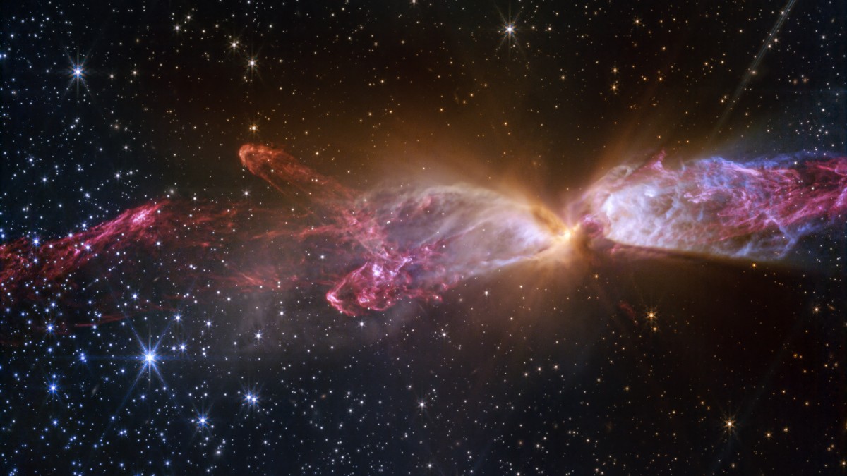 Os impressionantes detalhes de um sistema estelar em formação ativa / NASA, ESA, CSA, STScI