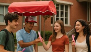 Era comum carrinhos de icegurt ficarem na frente de escolas / Foto ilustrativa