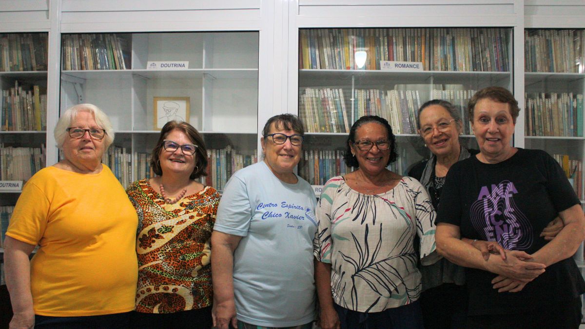 As voluntárias Cláudia, Denise, Maria da Conceição, Maria Luzinete, Norma e Maria Lúcia