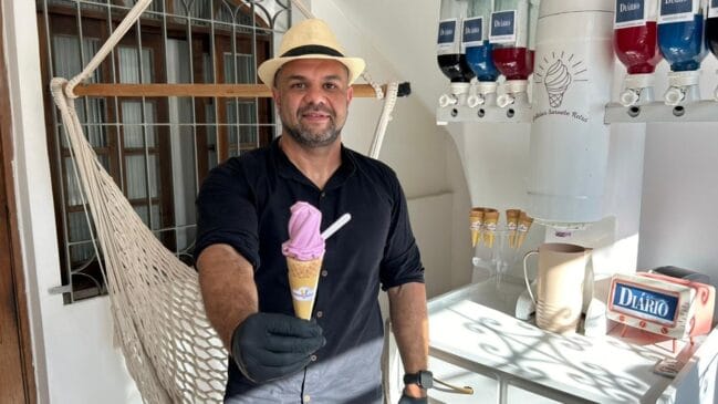 Levi Nunes apostou em um produto que desperta lembranças afetivas: o sorvete americano
