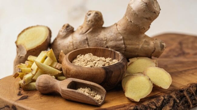 Estudo mostra como o gengibre pode reduzir inflamações, náuseas e cólicas