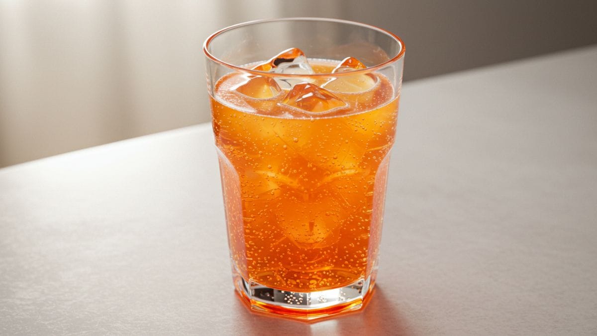 O refrigerante Slice foi lançado pela PepsiCo em 1984 com a proposta de ser uma opção mais saudável, contendo 10% de suco de frutas reais / Fotos: Imagem gerada por IA/ImageFX
