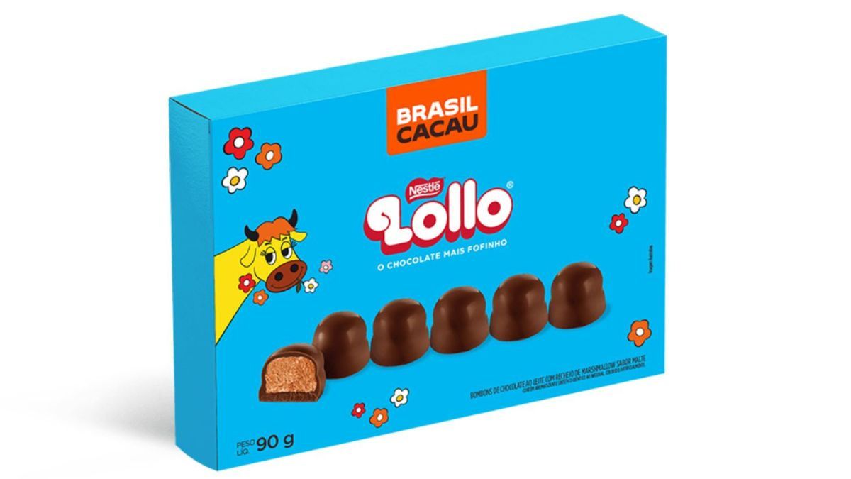 A novidade, chamada "Caixa Bombom Marshmallow Lollo", foi criada pela Brasil Cacau, do mesmo grupo da Nestlé, e já está à venda nas lojas e no e-commerce / Divulgação/Brasil Cacau