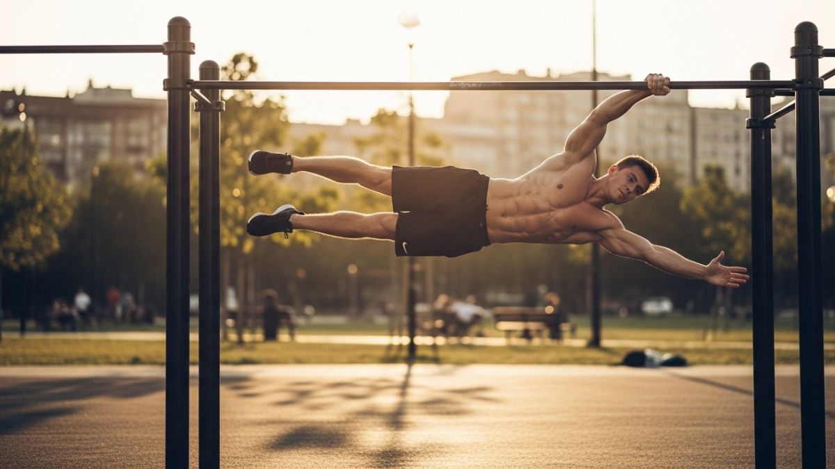 É possível ganhar massa muscular usando apenas o peso do corpo, desde que o treino siga princípios corretos de progressão e intensidade / Fotos: Imagens geradas por IA/ImageFX