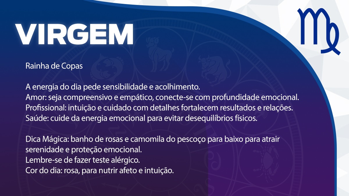 Previsão para Virgem / Arte/DL