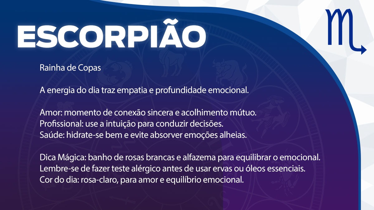Previsão para Escorpião / Arte/DL