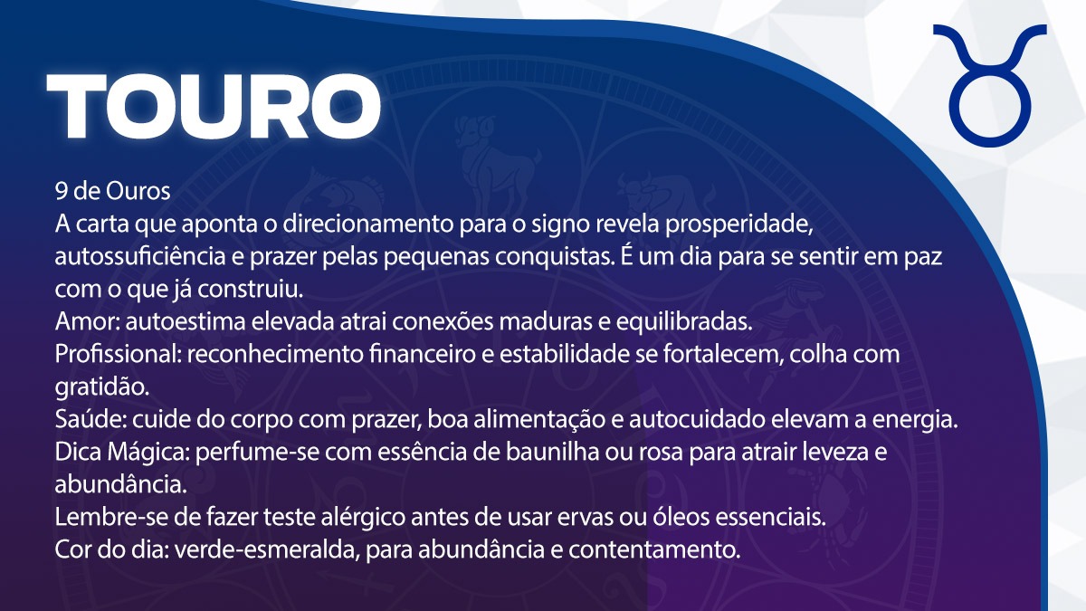 Previsão para Touro / Arte/DL