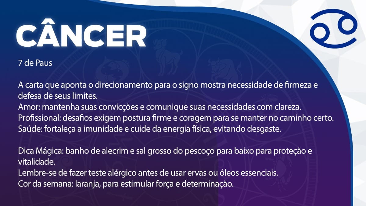 Previsão para Câncer / Arte/DL