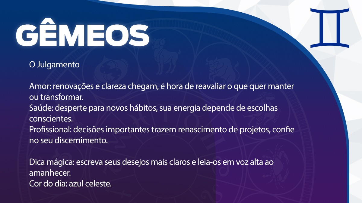 Previsão para Gêmeos / Arte/DL