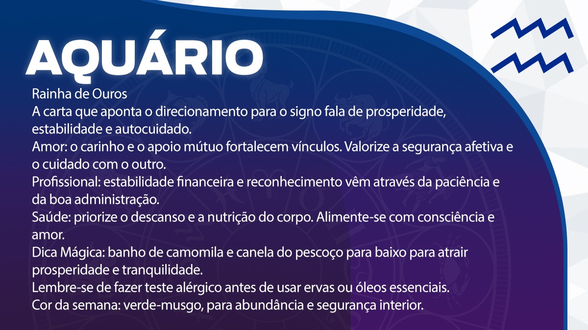 Previsão para Aquário / Arte/DL
