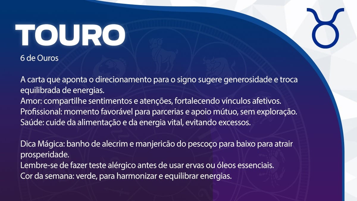 Previsão para Touro / Arte/DL