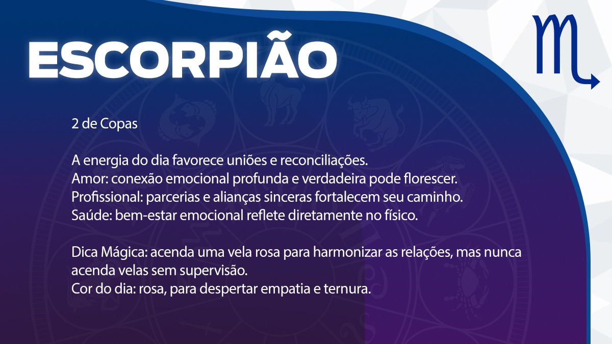 Previsão para Escorpião / Arte/DL