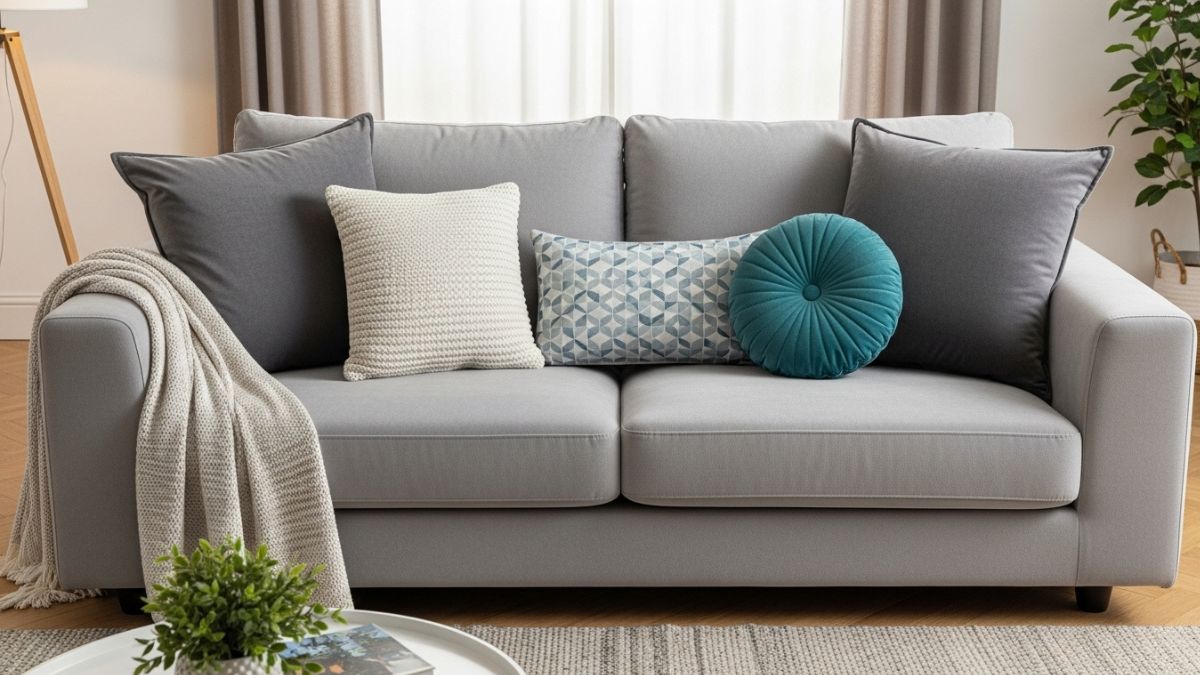 Ao invés de empilhar almofadas com estampas ou cores variadas, a estética atual prefere superfícies limpas