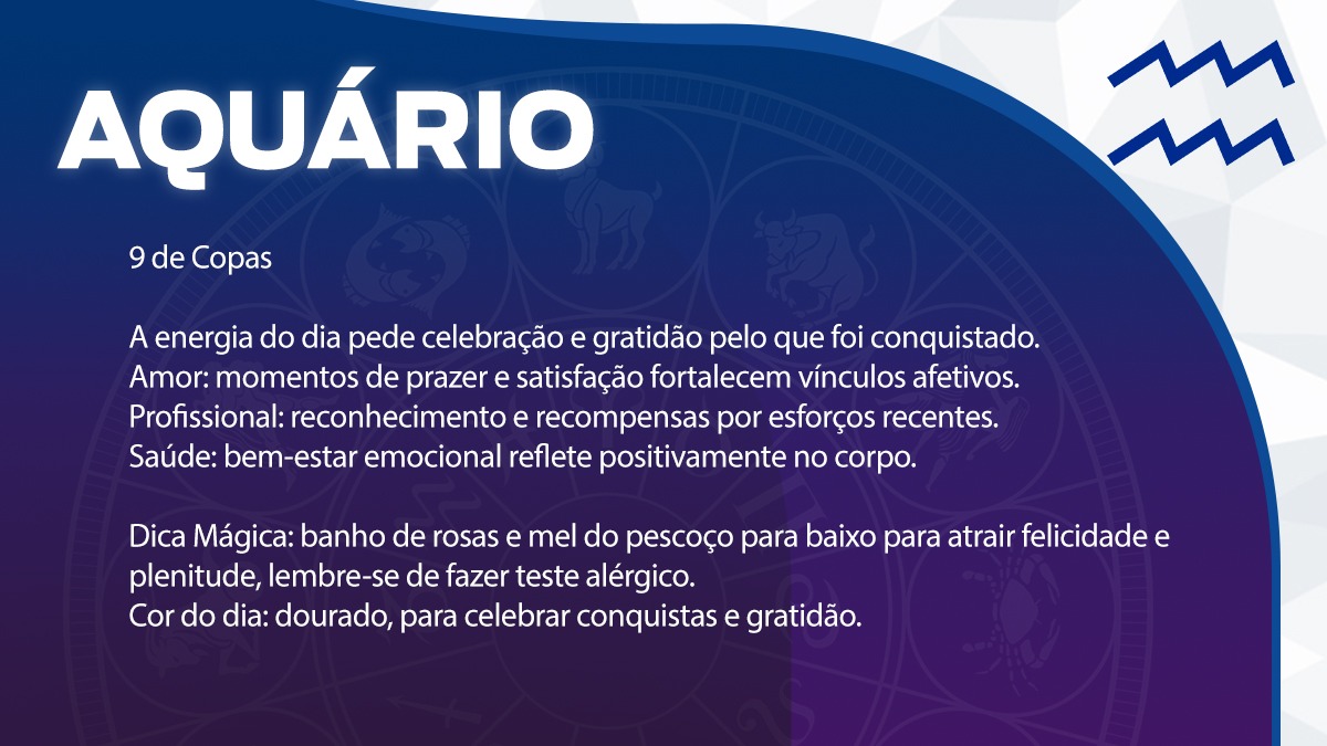 Previsão para Aquário / Arte/DL