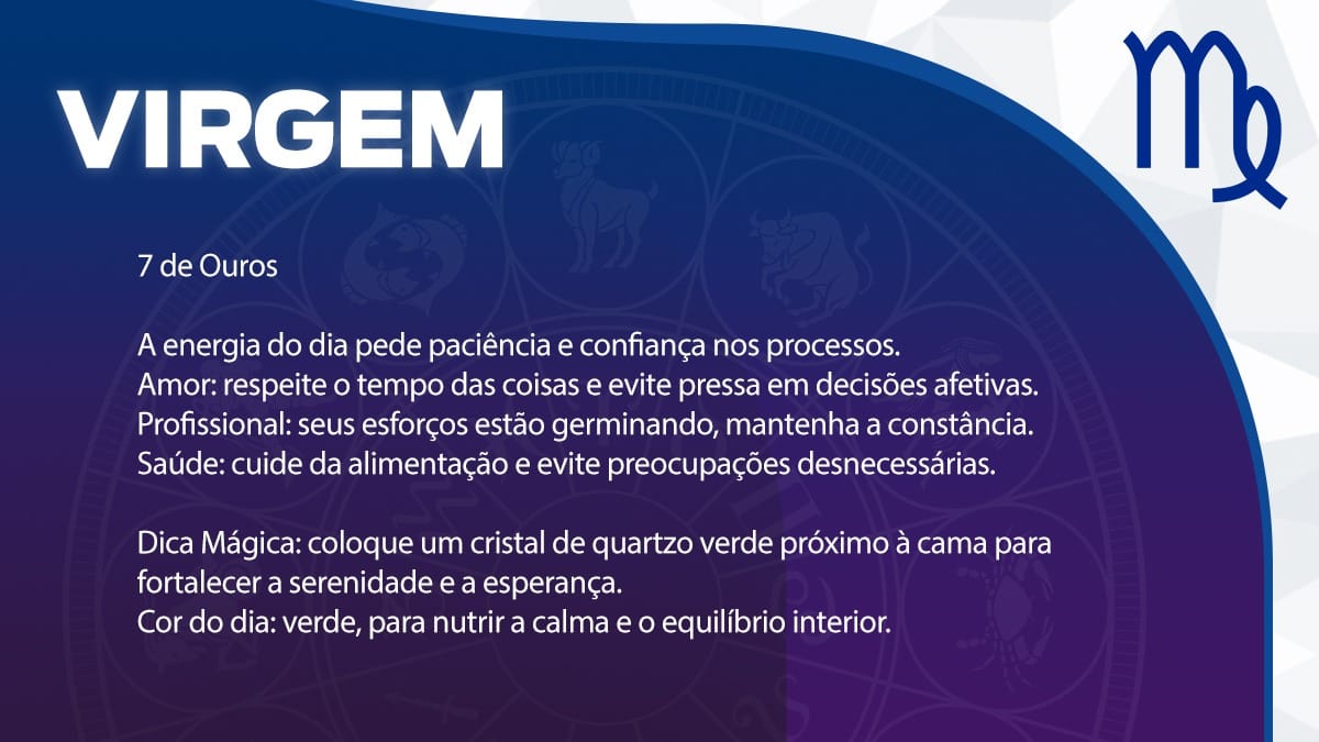 Previsão para Virgem / Arte/DL