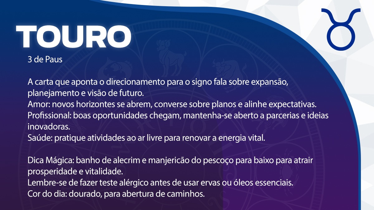 Previsão para Touro / Arte/DL