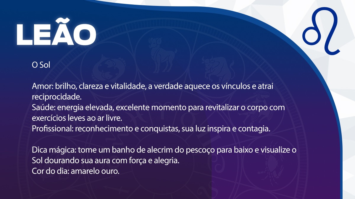 Previsão para Leão / Arte/DL