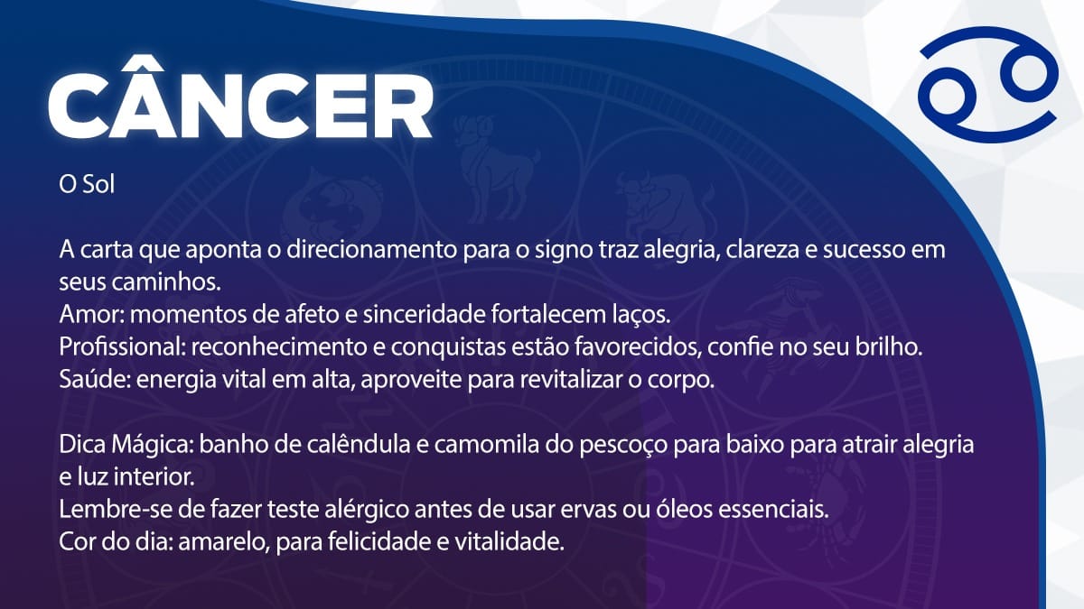 Previsão para Câncer / Arte/DL