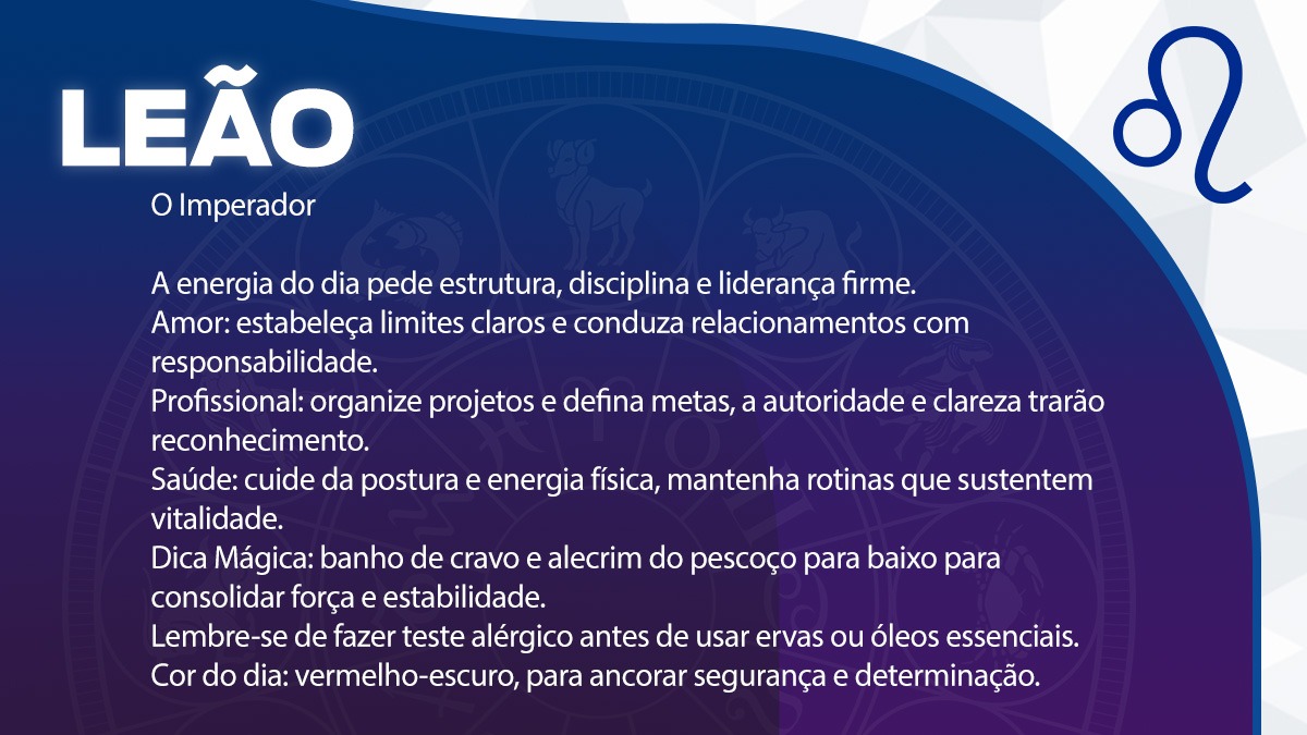 Previsão para Leão / Arte/DL