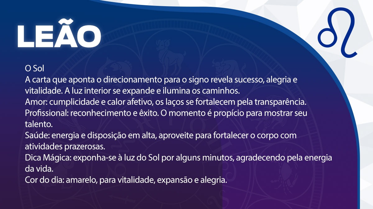 Previsão para Leão / Arte/DL