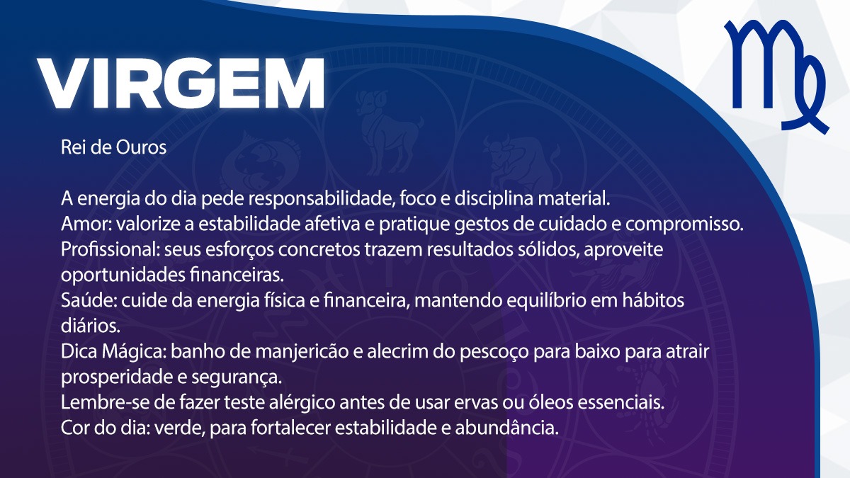 Previsão para Virgem / Arte/DL