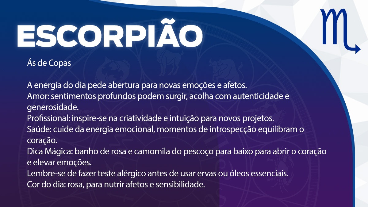 Previsão para Escorpião / Arte/DL