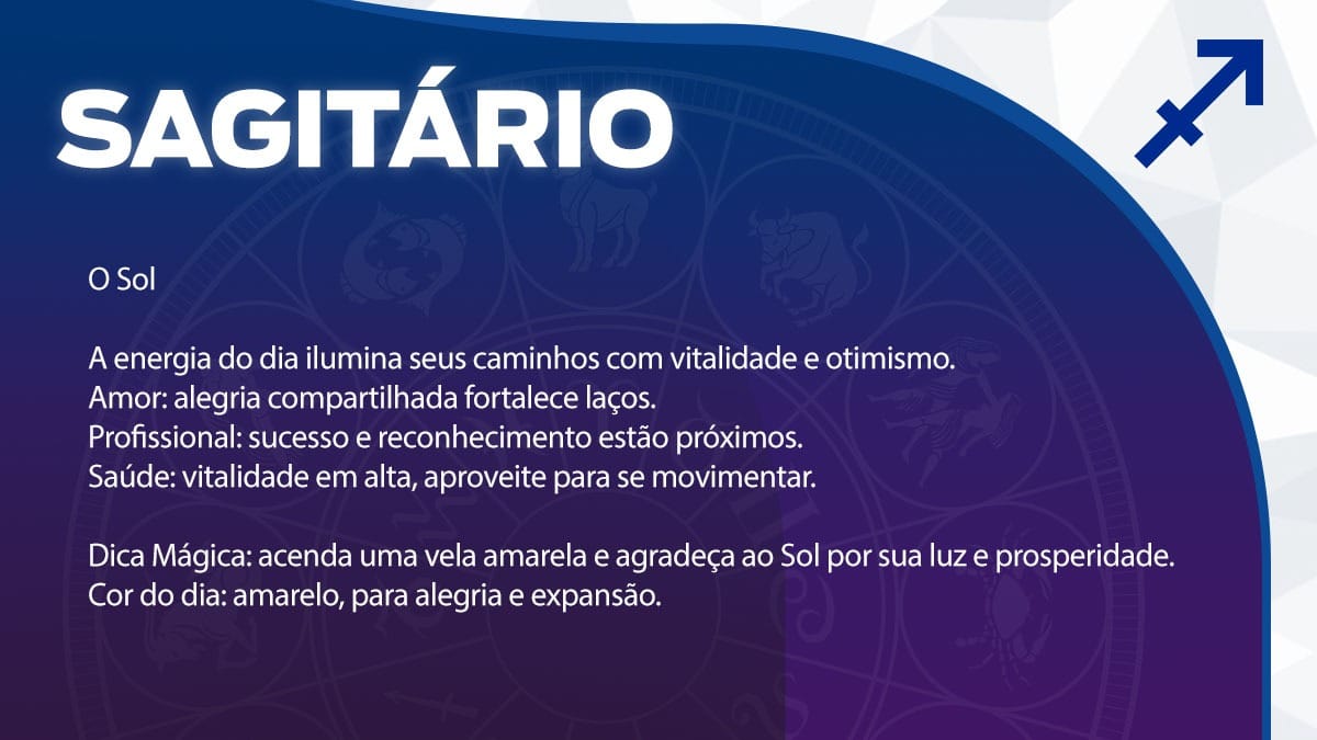 Previsão para Sagitário / Arte/DL