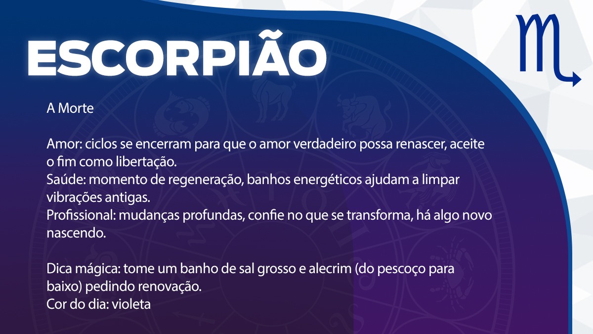 Previsão para Escorpião / Arte/DL