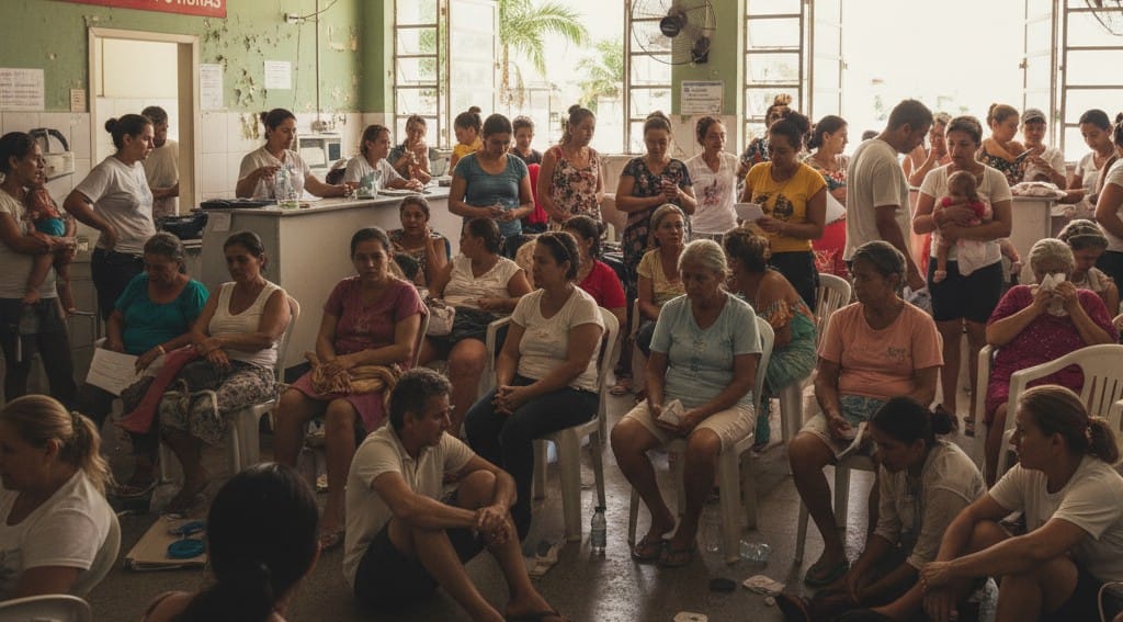 Calor extremo leva mais pessoas aos hospitais - Imagem gerada por IA