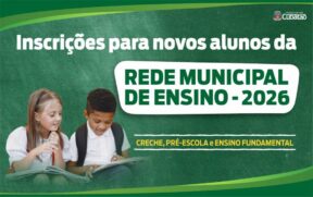 Para realizar a inscrição, basta preencher formulário on-line, disponível em bit.ly/vagasescola2026