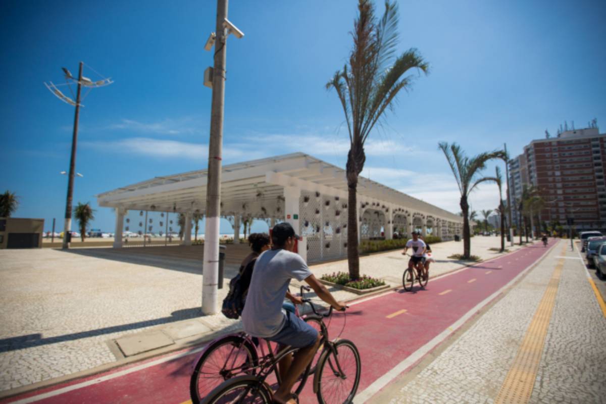 Um espaço que une mobilidade, lazer e a beleza do litoral paulista. Divulgação - PMPG
