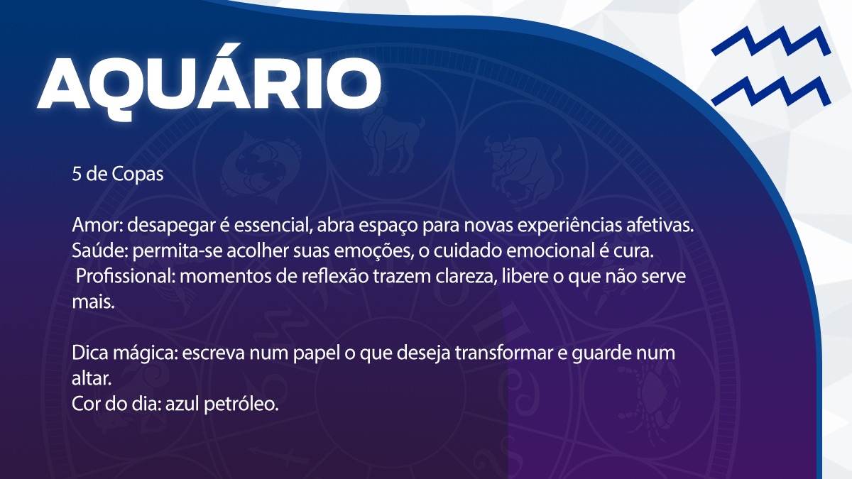 Previsão para Aquário / Arte/DL