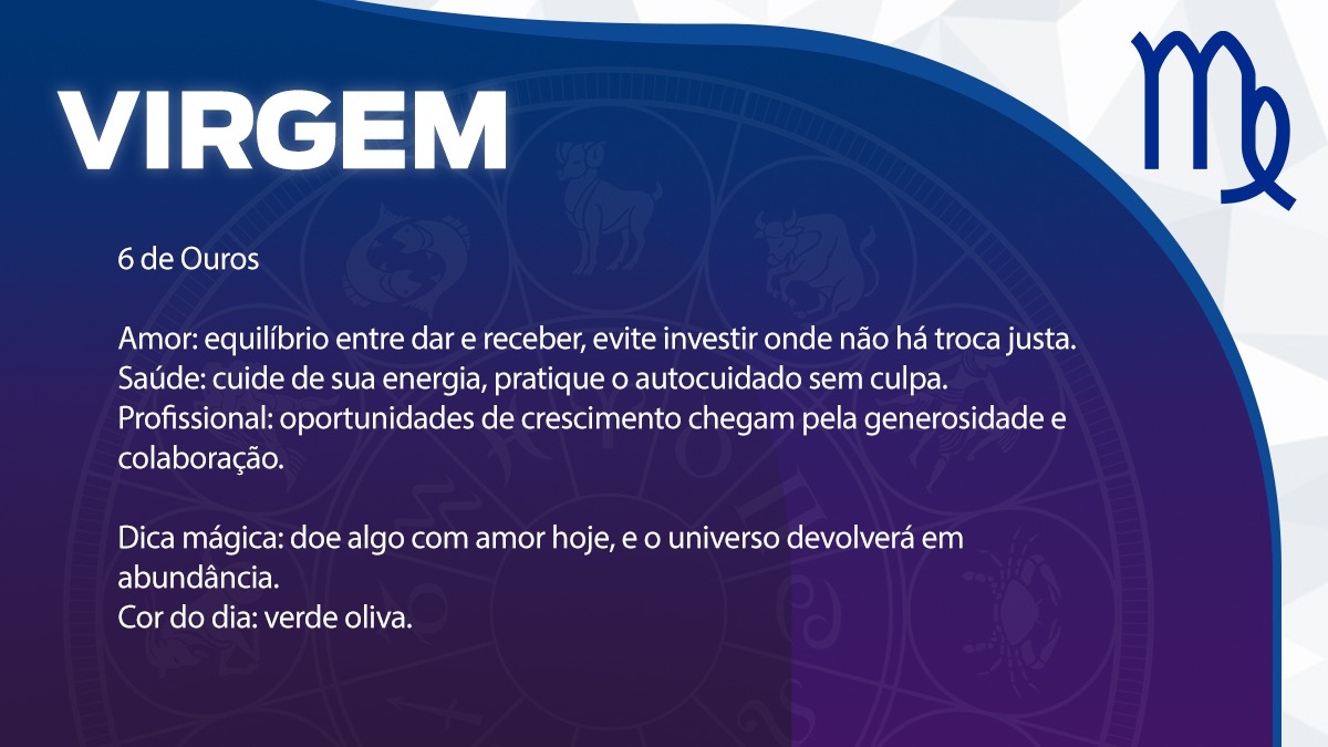 Previsão para Virgem / Arte/DL