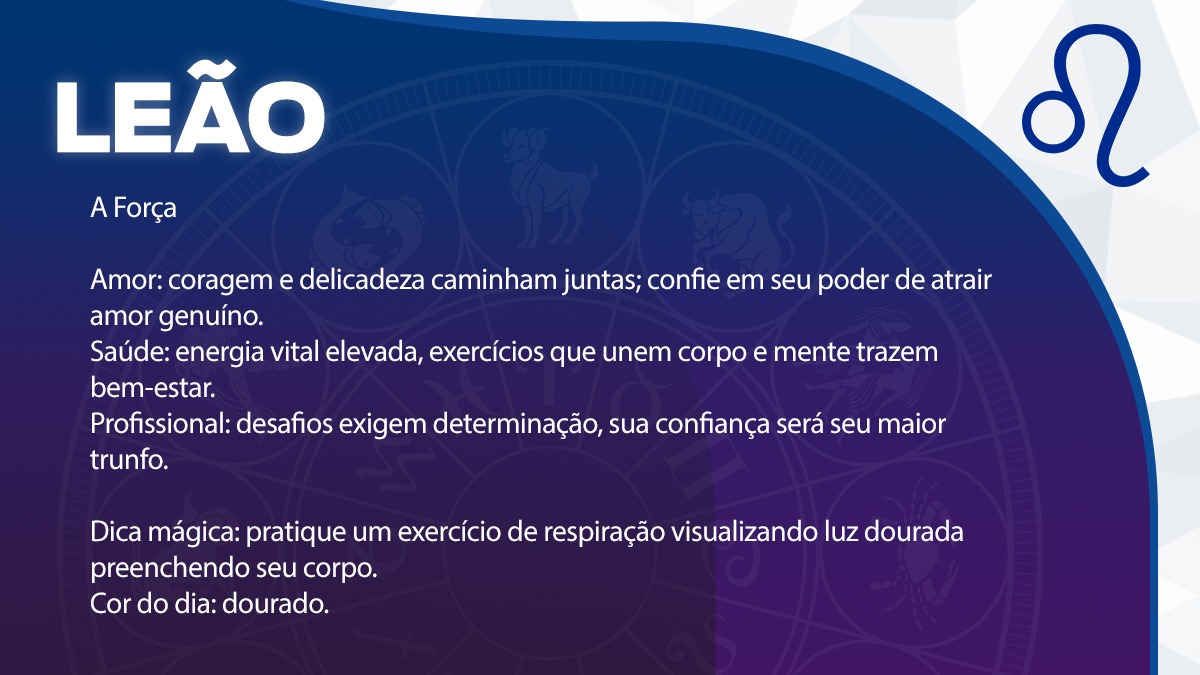 Previsão para Leão / Arte/DL