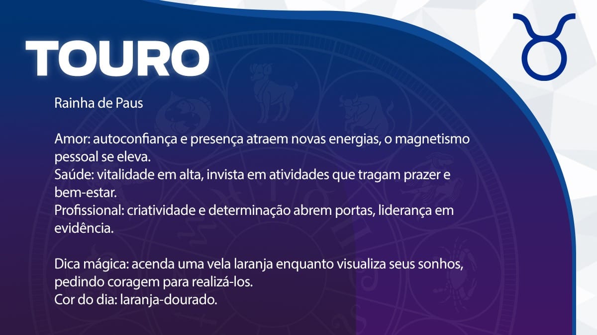 Previsão para Touro / Arte/DL