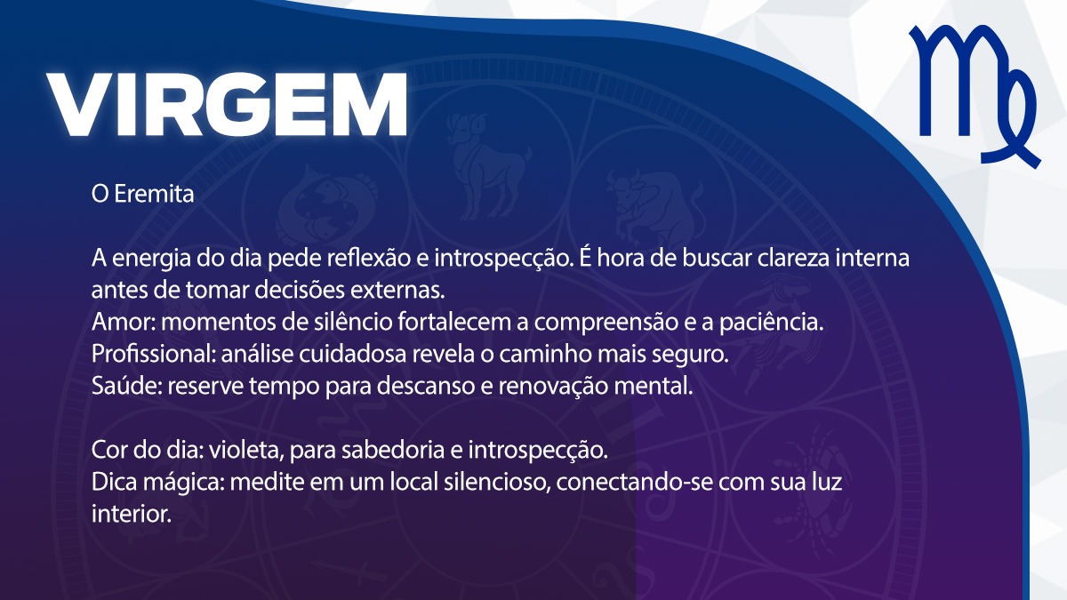Previsão para Virgem / Arte/DL
