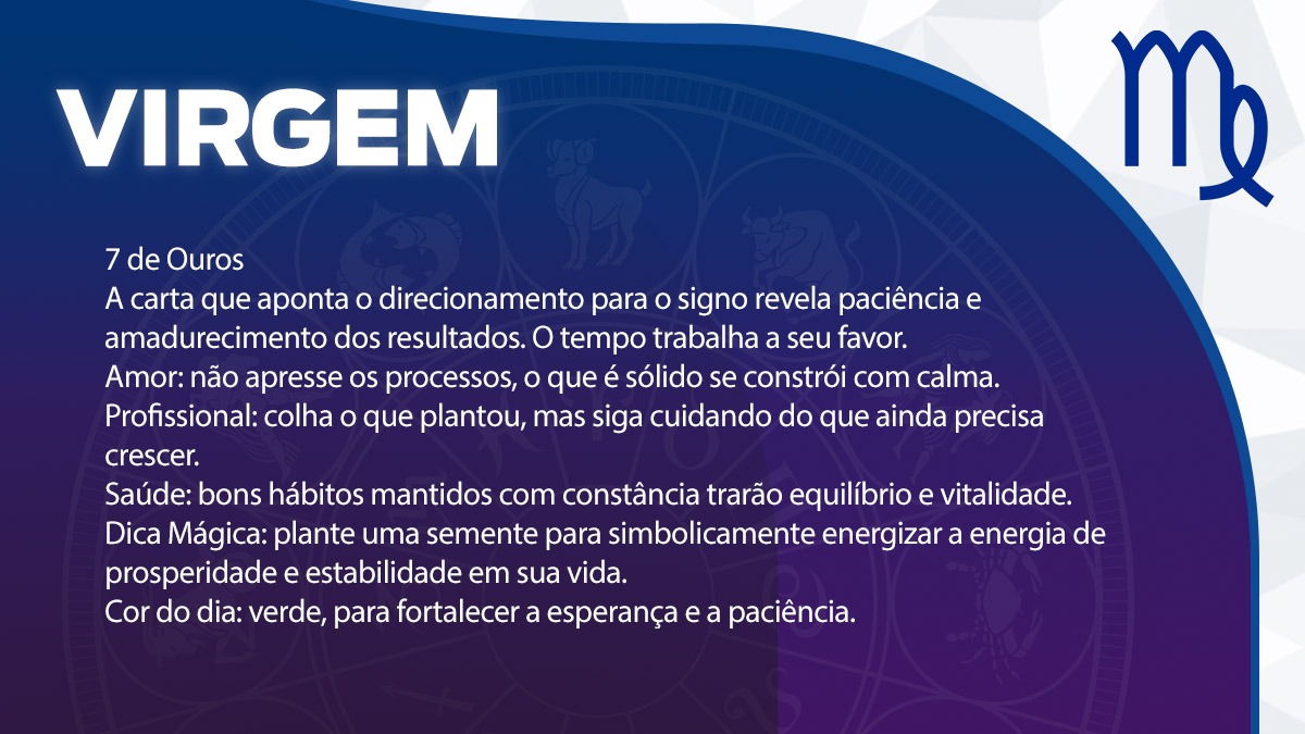 Previsão para Virgem / Arte/DL