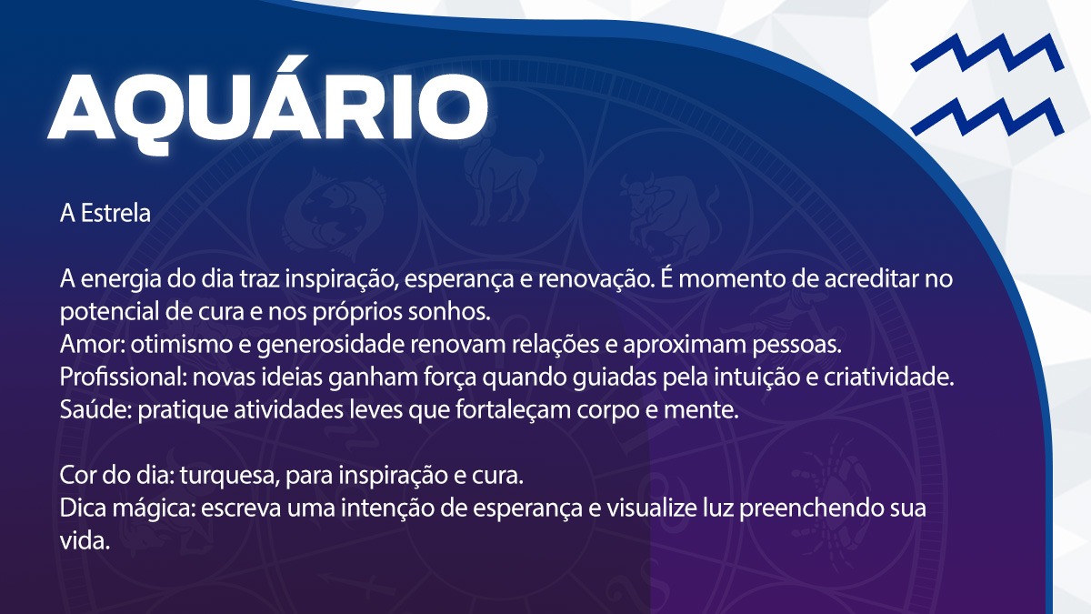 Previsão para Aquário / Arte/DL