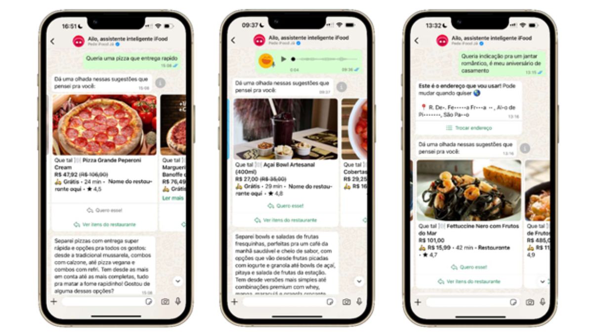 A assistente Ailo pode te ajudar a escolher comidas e até sabores de pizza