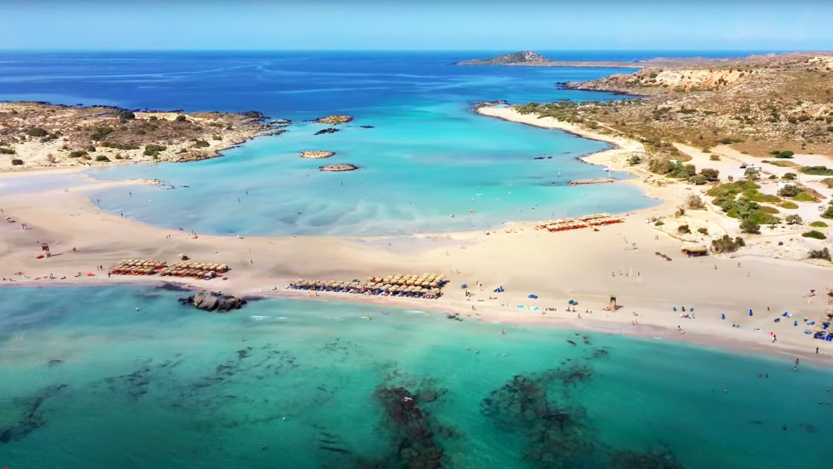 Em primeiro lugar ficou a praia de Elafonissi, em Creta, na Grécia